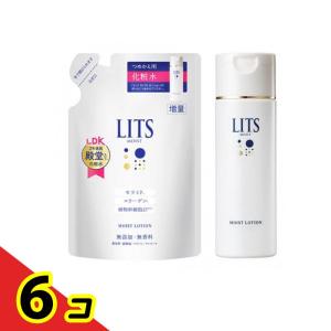 LITS(リッツ) モイストローション とろみ化粧水 無香料 詰め替え用 165mL (&本体ボトル 190mL) 6個セット