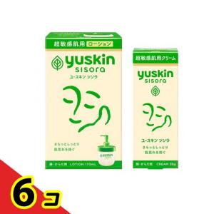 ユースキン シソラ ローション ポンプ付き本体ボトル 170mL &クリーム 顔・からだ用 チューブ 38g 6個セット