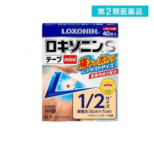 第２類医薬品 ロキソニンSテープmini ミニサイズ 5×7cm 40枚入 (2枚×20組) (1個)