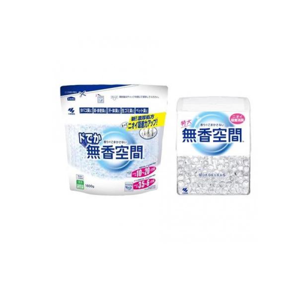 ドでか無香空間 無香料 詰め替え用 1600g &amp;無香空間 無香料 本体 630g  (1個)