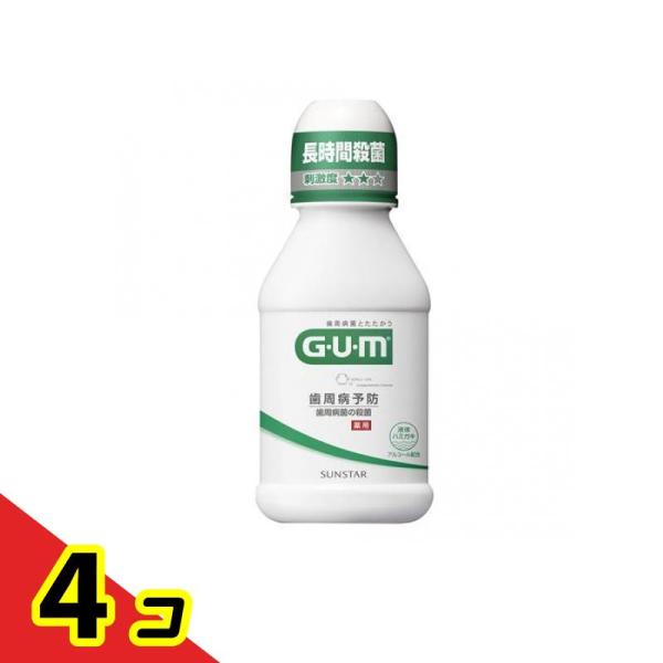GUM ガム・デンタルリンス  レギュラータイプ 80mL  4個セット