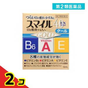 第２類医薬品 スマイル40EX ゴールド 13mL 目薬 目の疲れ 目のかすみ 2個セット