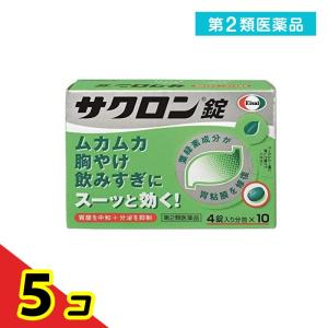 第２類医薬品サクロン錠 40錠 (4錠×10)  5個セット｜tsuhan-okusuri