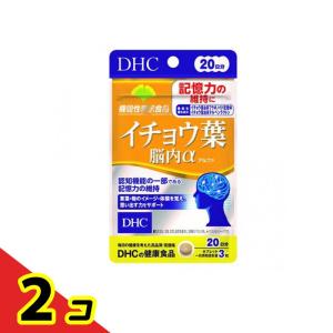 DHCの健康食品 イチョウ葉 脳内α(アルファ) 20日分 60粒 2個セット