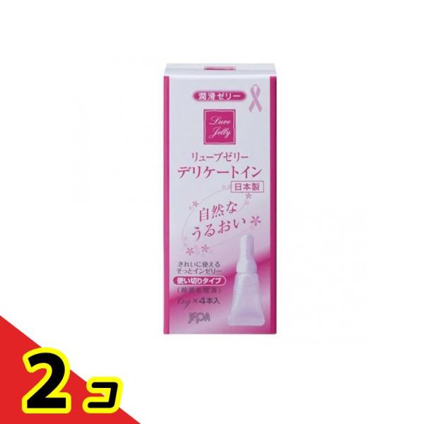 リューブゼリー デリケートイン 6g×4本 潤滑ゼリー 更年期 使い切り 女性用 ローション  2個...