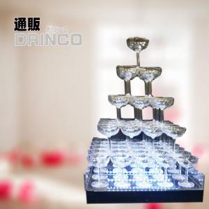 レンタル )シャンパンタワー 4段 *LED照明付き* (往復送料込) : 通販