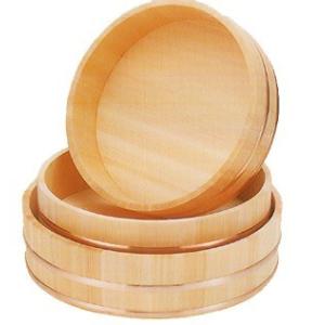 天然 木曽さわら材 飯台 (寿司桶 約三合 ）外径 30cm 60002 日本製