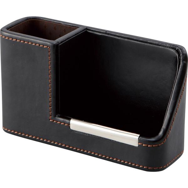 携帯＆メガネスタンド 240-570BK スマホスタンド メガネスタンド 卓上収納 眼鏡収納 合皮 ...