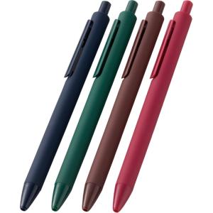 【単品販売】クリップDERUボールペン 色指定不可 P3613 φ10×145mm 0.7mm黒インク ノック式 ラバーグリップ 自動収納クリップ搭載