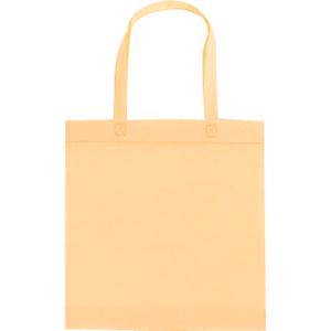 カラフルトートバッグ ベージュ E2272 360×320mm 底マチ75mm 不織布ポリプロピレン製 軽量 エコバッグ サブバッグ 買い物用 ノベルティ対応