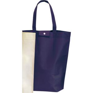 ｎｅｗ エコ・トートバッグ ネイビー E2583 不織布バッグ 折りたたみ収納 軽量 大容量 レジバッグ サブバッグ 買い物バッグ コンパクト 単品販売