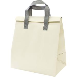 クーラーバッグ 保冷 保温 バッグ ランチバッグ エコバッグ 軽量 不織布 保冷バッグ 8L コンパクト 買い物 レジャー アウトドア Mサイズ アイボリー 90394270