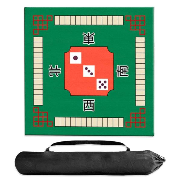 麻雀マット 麻雀 麻雀卓 グッズ 麻雀台 初心者 麻雀ゲーム 雀卓 収納袋付 テーブルマット ゲーム...
