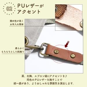 エプロン キャンバス アウトドア ワーク ガー...の詳細画像4