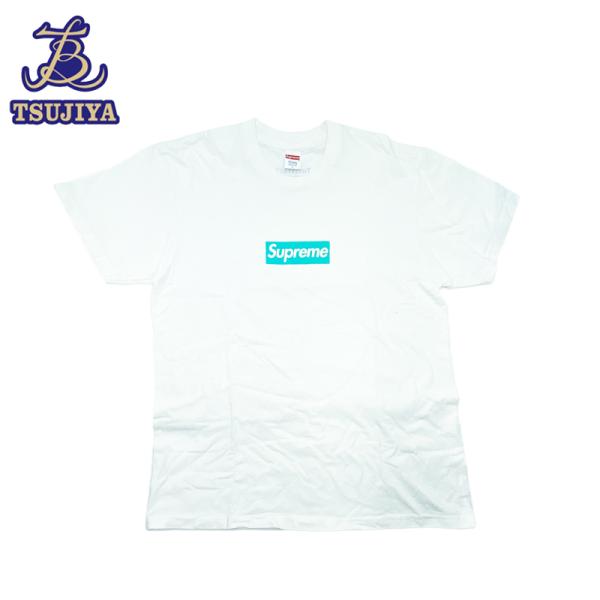 Supreme シュプリーム×ティファニー　コラボ　半袖Tシャツ　ボックスロゴ　メンズ　#L　ホワイ...