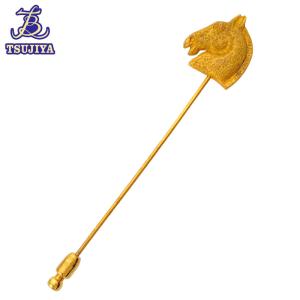 エルメス Fer a Cheval ハットピン ピンブローチ ブローチ ゴールド 超