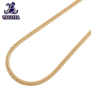 代引不可 中古A K18 喜平ネックレス 14面カットトリプル 中折れ式クラスプ 45cm 23.1g 辻屋質店J2973