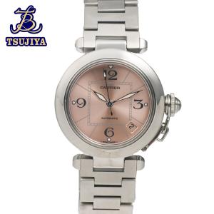 中古A Cartier カルティエ パシャC W31075M7 レディースウォッチ ピンク文字盤 オートマ 辻屋質店W1558