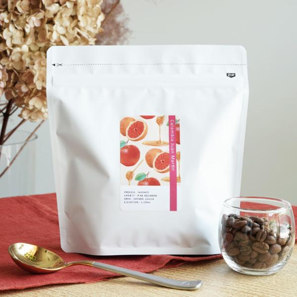 スペシャルティコーヒー豆・粉 / コロンビア フアン・マルティン農園 200g / ピンクブルボン ...