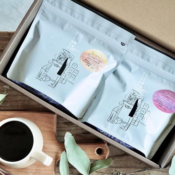 お歳暮に スペシャルティコーヒー豆・粉 / 2種詰め合わせギフト / ブラジル（浅煎り）200g /...