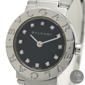 BVLGARI ブルガリブルガリ BB23SS レディースウォッチ 12PD ダイヤ 黒 SS クォ...