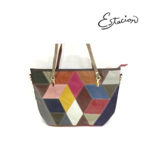 感謝報恩 エスタシオン バッグ ショルダー 2way パッチワーク 本革