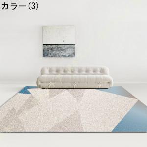 ラグ カーペット 北欧 幾何学模様 大判 洗え...の詳細画像3