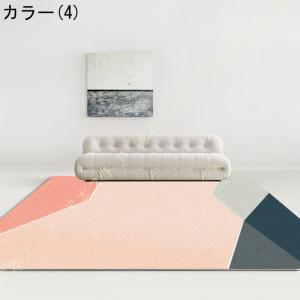ラグ カーペット 北欧 幾何学模様 大判 洗え...の詳細画像4