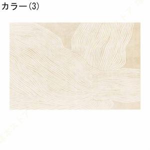 ラグ ラグマット おしゃれ ストライプ柄 緑 ...の詳細画像3