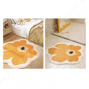 モダン - 速乾 ラグ 円形 花柄 ピンク 春...の詳細画像5