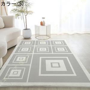 カーペット 夏用ラグマット 滑り止め付 リビン...の詳細画像5
