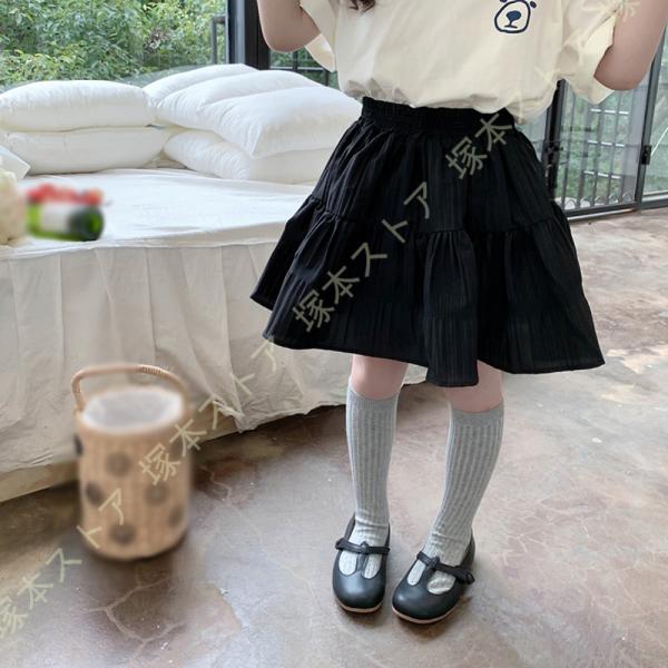 スカート キッズ インナーパンツ付き テニススコート フレア キュロットスカート 子供服 女の子 お...