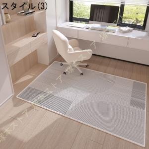 デスクカーペット 大判 ラグ チェアマット デ...の詳細画像3