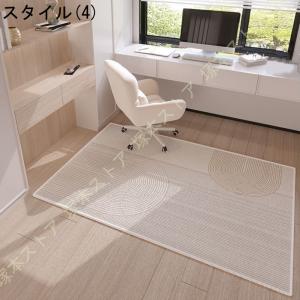 デスクカーペット 大判 ラグ チェアマット デ...の詳細画像4