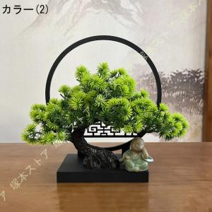 人工観葉植物 卓上 フェイクグリーン 歓迎松 ...の詳細画像2