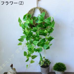 壁掛け 造花 フェイクグリーン インテリア 飾...の詳細画像2
