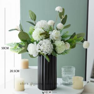 フェイクフラワー 花瓶付き 装飾用造花 人工植...の詳細画像2