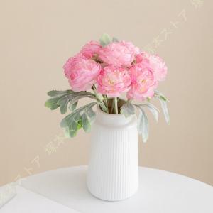 ins風 造花 花瓶付き フェイクフラワーアレ...の詳細画像1