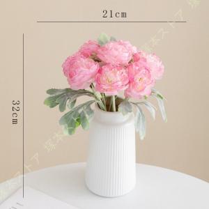 ins風 造花 花瓶付き フェイクフラワーアレ...の詳細画像2