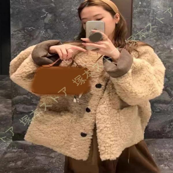 ボアブルゾン レディース ボアジャケット フリースジャケット ボアコート アウターコート ハイネック...