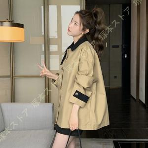 トレンチコート コート レディース 洗える ベ...の詳細画像5