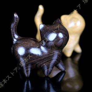 木彫り アジアン雑貨 大きい猫ちゃん木彫り22 : アジア雑貨ビンゴ