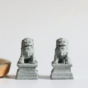 獅子 狛犬 置物 工芸品 オブジェ 優雅 伝統的 運 金運 健康運 出世運
