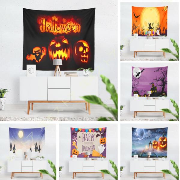 タペストリー ハロウィーン 怖い 雰囲気 おしゃれ壁掛け 装飾布 カボチャ ゴースト 月夜 インテリ...
