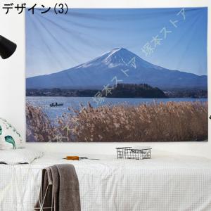 富士山タペストリー 壁掛け 紅葉 湖風景 イン...の詳細画像3