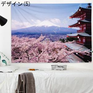 富士山タペストリー 壁掛け 紅葉 湖風景 イン...の詳細画像5