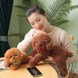 トイプードル 犬 おもちゃ リアル 犬のぬいぐるみ かわいい 安眠グッズ 添い寝枕 人形 スイートパピー トイプードル ぬいぐるみ 子どもおもちゃ ふわふわ