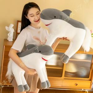 ぬいぐるみ 特大 鮫 サメ 抱き枕 大きいサイズ さめ抱き枕 誕生日 飾り物 記念日 クリスマス 60cm 撮影道具 おもちゃ プレゼント すやすや寝る 萌え萌え