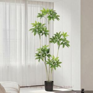 フェイクグリーン パキラ 金のなる木 人工観覧植物 人工観葉樹 おしゃれ インテリア フェイク 造花 シンプル リビング 室内 大型 人工 お祝い プレゼント