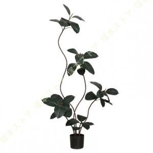 人工観葉植物 ゴムの木 フェイクグリーン 虫が...の詳細画像1